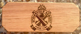 Pistol Display Stand - Laser Engraved Tasmania Oak