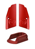 KJ Works CZ SP-01 Short Aluminium Hand Grip & Magwell Set (Red)