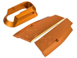 KJ Works CZ SP-01 Short Aluminium Hand Grip & Magwell Set (Orange)