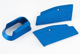 KJ Works CZ SP-01 Short Aluminium Hand Grip & Magwell Set (Blue)
