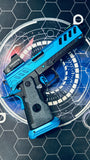 Custom Dr Black Hi Capa 5.1 Gas Pistol - Full Build Type W MOS Aqua/Black