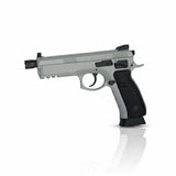 KJ CZ75 SP-01 Shadow Gas Blowback IPSC Dry Fire Blaster - Urban Grey