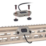 NGAL Tactical Flashlight Set w/20mm Rail/MLOK Remote Switch