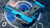Custom Dr Black Hi Capa 5.1 Gas Pistol - Full Build Type W MOS Aqua/Black
