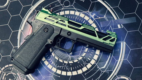 Custom Tokyo Marui Dr Black 901S Hi Capa 4.3 Gas Pistol - Green