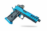Custom Dr Black Hi Capa 5.1 Gas Pistol - Full Build Type W MOS Aqua/Black