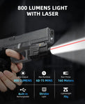 FZ Shoot Weapon Flashlight w/Laser - Black