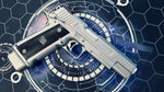 Custom EMG / Salient Arms International™ / Laylax / Guarder 2011 DS Pistol 5.1 Hi Capa Gel Blaster Silver