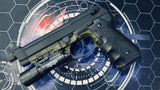 Custom KJ M9A1 Tactical Gas Blowback Gel Blaster - Olive Drab