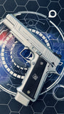 Custom EMG / Salient Arms International™ / Laylax / Guarder 2011 DS Pistol 5.1 Hi Capa Gel Blaster Silver