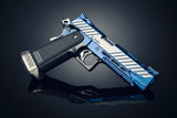 Custom Tokyo Marui / Dr Black "850 Shark" Hi Capa 5.1 Gas Pistol - Blue