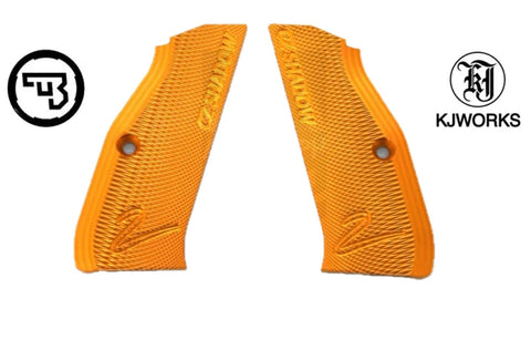 KJ Works CZ Shadow 2 Aluminium Grip Panel (Orange)