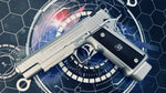 Custom EMG / Salient Arms International™ / Laylax / Guarder 2011 DS Pistol 5.1 Hi Capa Gel Blaster Silver