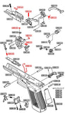 Guarder Enhanced Frame Spring Set for MARUI G17 Gen5 MOS