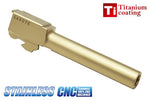 Stainless Outer Barrel for MARUI G17 Gen3 (Titanium Gold)
