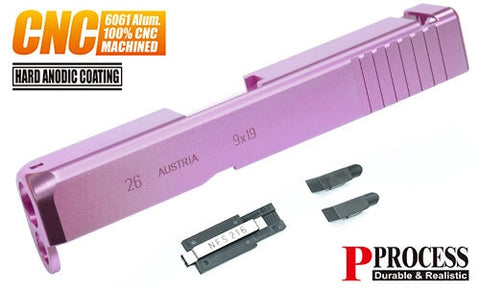 Aluminium CNC Slide for MARUI G26 Gen3 (Standard/Pink)