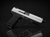 Custom Tokyo Marui / Guarder Stainless Steel USP Gel Blaster w/Threaded Barrel + Rail Adaptor