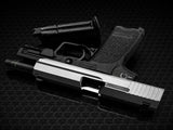 Custom Tokyo Marui / Guarder Stainless Steel USP Gel Blaster w/Threaded Barrel + Rail Adaptor