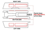 Guarder Aluminium Slide & Frame for MARUI P226 Rail (TAN) with marking