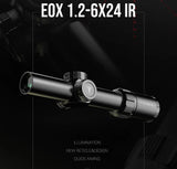 T-Eagle 1.2-6X24IR LPVO Scope - Black