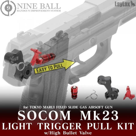 Nine Ball SOCOM Mk23 Light Trigger Pull Kit w/ Green Gas Valve