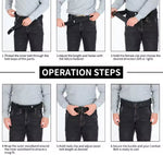 Tactical Gun Belt w/Quick Release Metal Buckle - Large Size