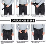 Tactical Gun Belt w/Quick Release Metal Buckle - Large Size