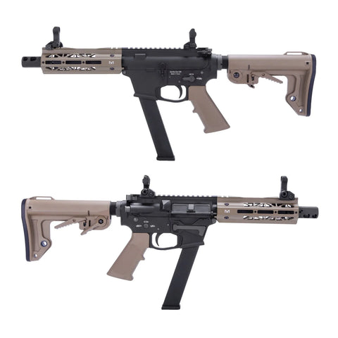 TWS 9mm SBR GBB Gel Blaster - Tan