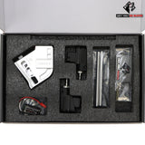 GW Notus Finished Silver HPA Adaptor for GBB Gel Blaster Pistols