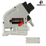 GW Notus Raw Silver HPA Adaptor for GBB Gel Blaster Pistols