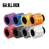 Dr. Black Aluminium Type A Barrel Thread Protector With Adaptor (11mm CW to 14mm CCW)