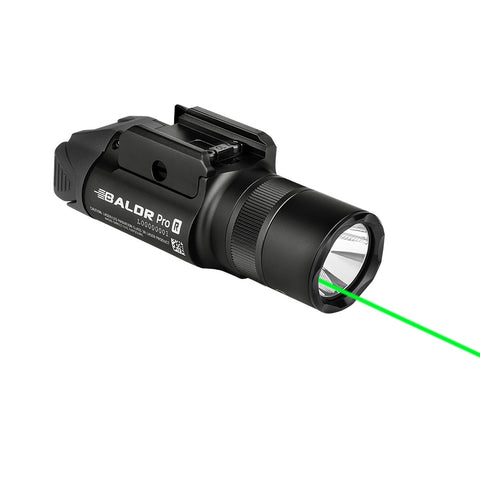 Olight Baldr Pro R Tactical Flashlight Green Laser Combo 1350 Lumens - Black
