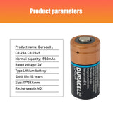 Duracell CR123A Battery 2 Pack