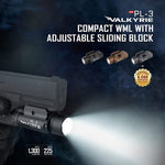 Olight PL-3 Valkyrie 1300 Lumens Compact Tactical Flashlight - Black