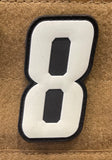 Numbers Glow in the Dark Velcro Patch