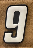 Numbers Glow in the Dark Velcro Patch