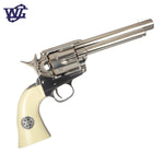 Wingun Colt SAA Peacemaker .45 CO2 Gel Blaster - Nickel Pearl