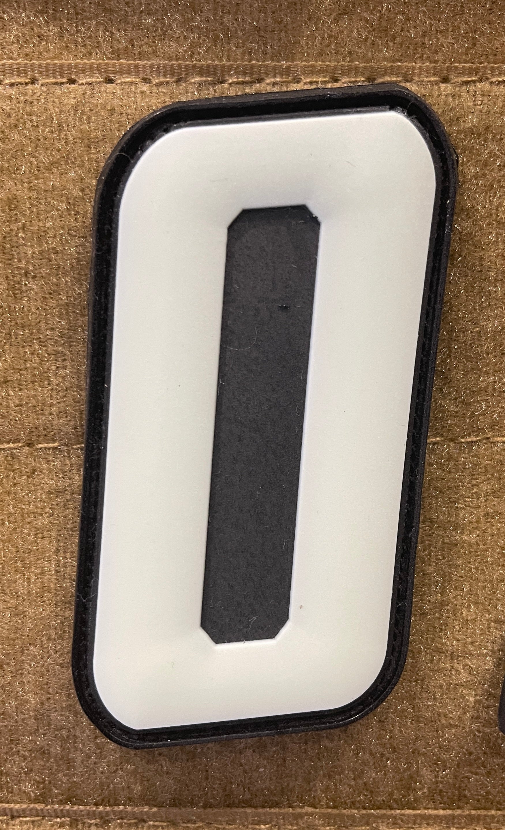 Numbers Glow in the Dark Velcro Patch